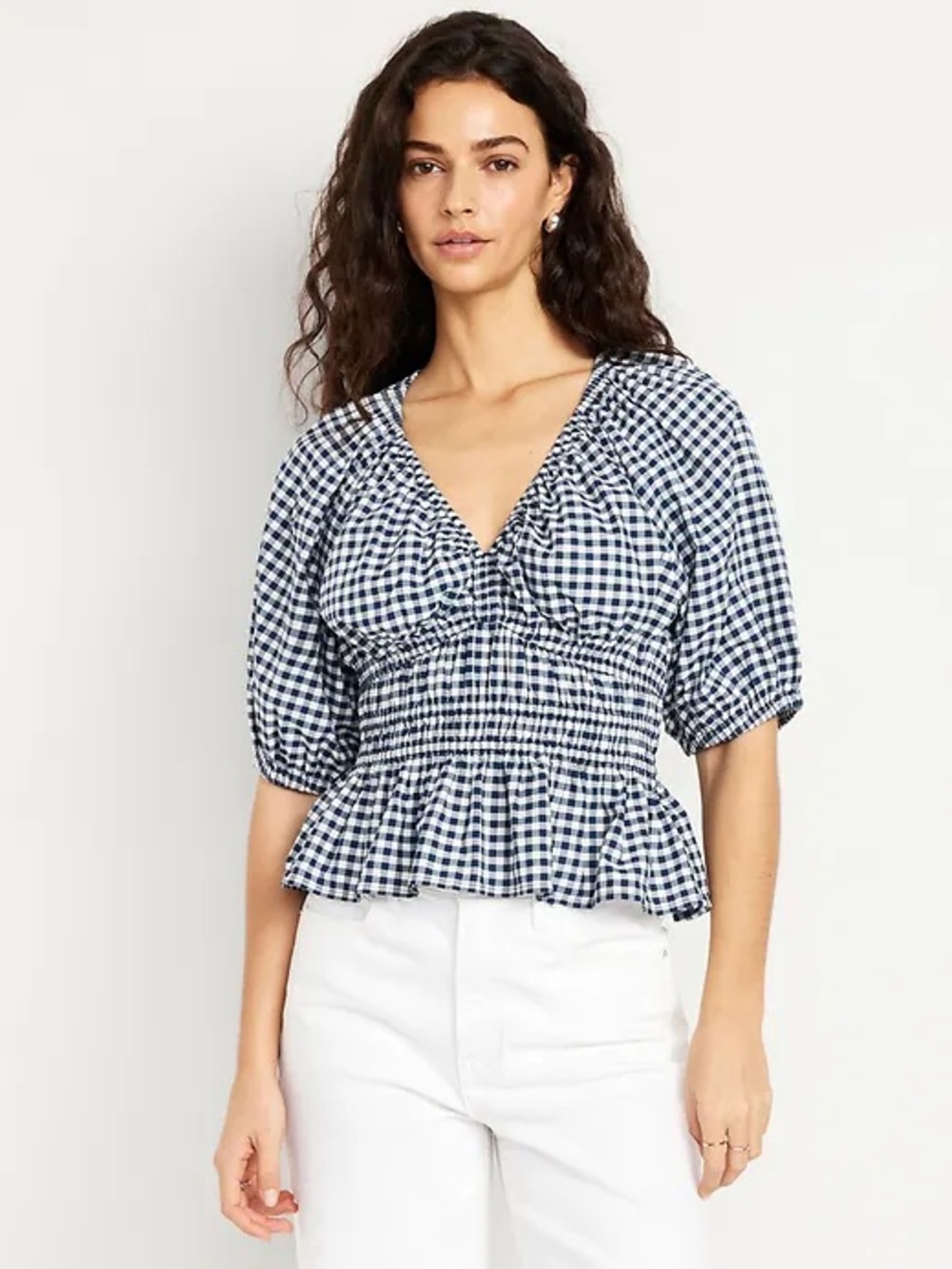 NWT Gingham Top